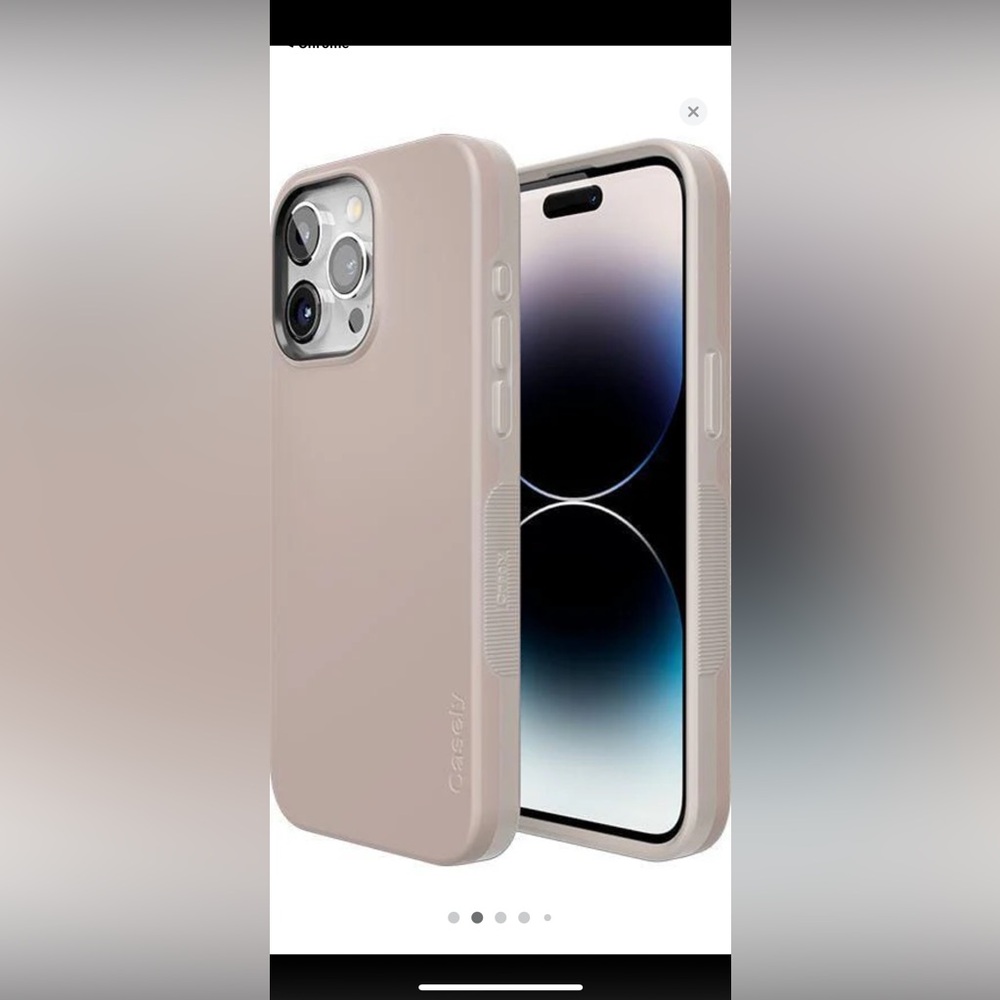 Nude on Taupe iPhone case for iPhone 14 Pro